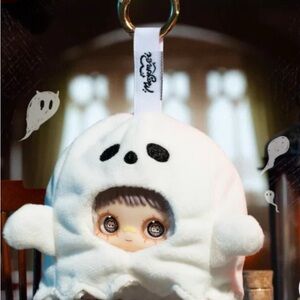 NWT SECRET OF HI TOY CRAZY CIRCUS SPOOKY ANNOUNCER White with Black Accents RARE